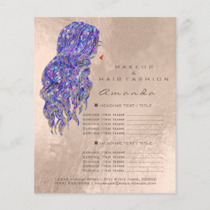 Visagist Schoonheidssalon Wimper Flyer Zeemeermin 