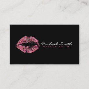 Visagist Stijlvolle Multikleur Glitter Lippen #9 Visitekaartje