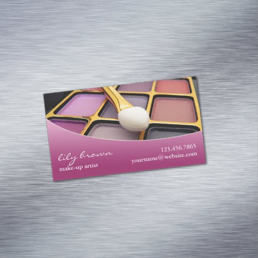 visagiste magnetisch visitekaartje (Voorbeeld)