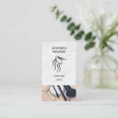 visagiste | Schoonheid van vrouwen | make-upkit Visitekaartje (Staand voorkant)