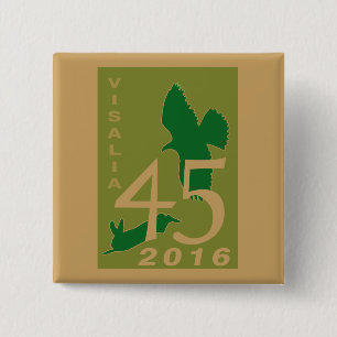 Visalia 2016 vierkante button 5,1 cm