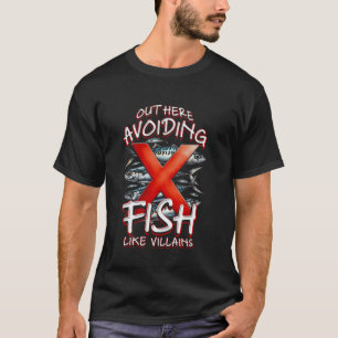 Visallergie hier vermijdt vis t-shirt