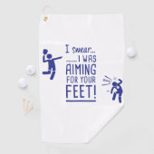 "Visant serviette drôle de Pickleball vos pieds" (En situation)