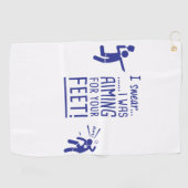 "Visant serviette drôle de Pickleball vos pieds" (Horizontal)