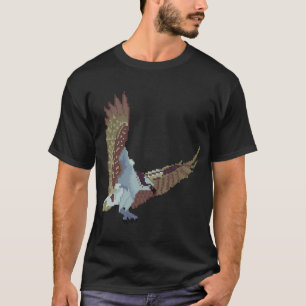 Visarend Pixel Art â€“ Vliegende Roofvogel Illustr T-shirt
