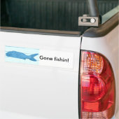 visblauwe logo bumpersticker (Op Truck)