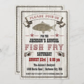 visboer op uitnodiging van hout (Voorkant / Achterkant)