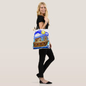 Visboot Cartoon Draagtas (Op model)