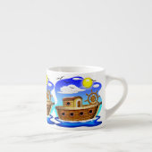 Visboot Cartoon Espresso Kop (Rechts)