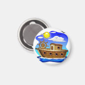 Visboot Cartoon Magneet (Voorkant / Achterkant)