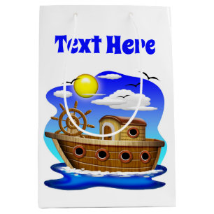 Visboot Cartoon  Medium Cadeauzakje