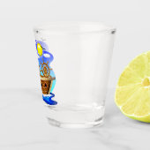 Visboot Cartoon Shot Glas (Rechts)
