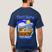 Visboot Cartoon T-shirt (Achterkant)