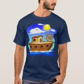 Visboot Cartoon T-shirt (Voorkant)