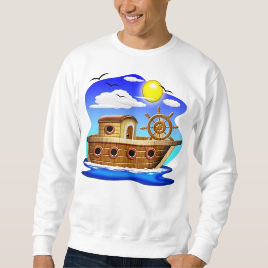 Visboot Cartoon Trui (Voorkant)