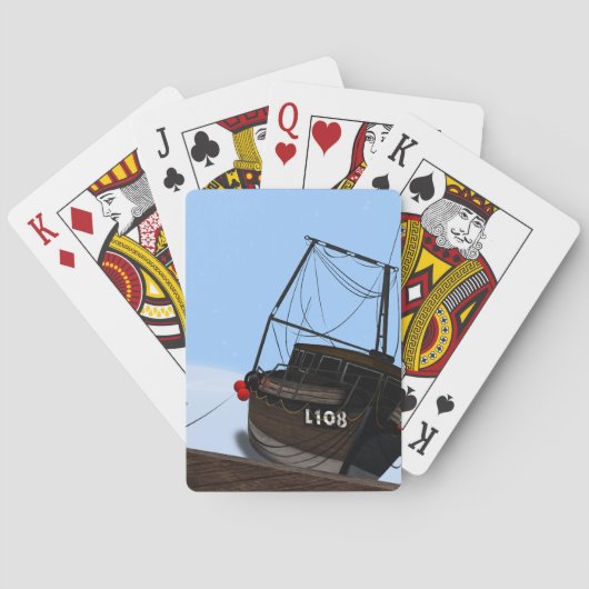 Visboot Pokerkaarten (Achterkant)