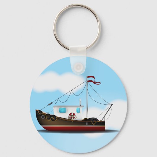 Visboot Sleutelhanger (Voorkant)
