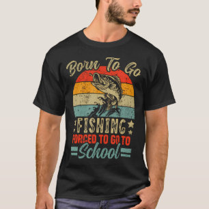Visbord in roze t-shirt