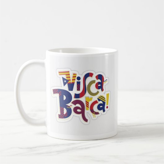 Visca Barça Coffee Mug  FC Barcelona Fan Gift Koffiemok (Links)