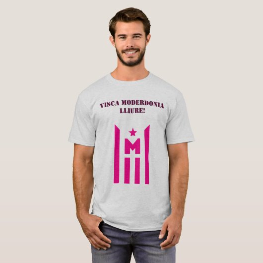 Visca Moderdonia lliure! T-shirt (Voorkant volledig)