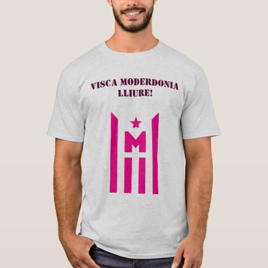 Visca Moderdonia lliure! T-shirt (Voorkant)