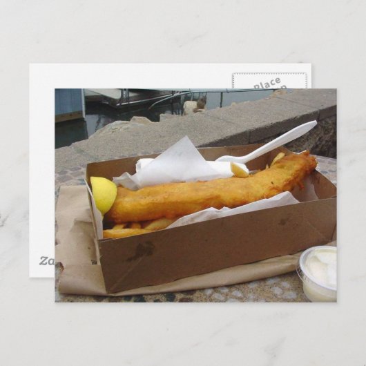 vischips briefkaart (Voorkant / Achterkant)