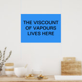 VISCOUNT VAN VAPORS POSTER (Keuken)