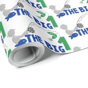 visdag baby eerste verjaardag cadeaupapier