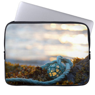 Visdobber En Touw Schilderachtig Laptop Sleeve