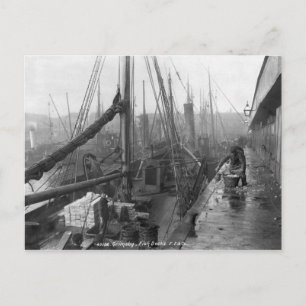 Visdokken, Grimsby, begin 20e eeuw Briefkaart