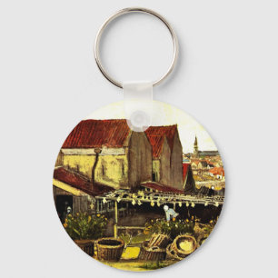 Visdroogloods door Vincent van Gogh Sleutelhanger