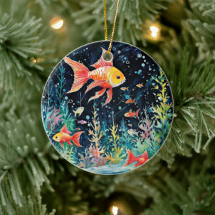 Visdroomland, aquarium perfectie, keramisch ornament