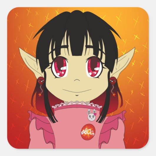 Visfarix Vierkante Sticker (Voorkant)