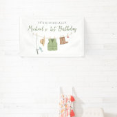 Visfeestje verjaardag spandoek (Insitu)