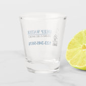 Visgids Service Shot Glas (Achterkant)