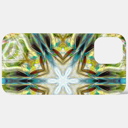 Visgloed zandige textuur kaleidoscoop verouderd gr Case-Mate iPhone case (Achterkant (horizontaal))