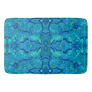 Visgolven Onderwater Bohemian Arabesque Patroon Badmat