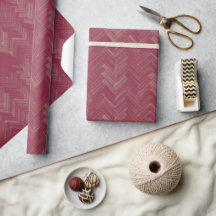 Visgraat Chevron Patroon Luxe Rood