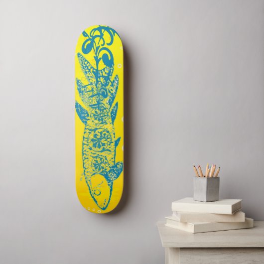 VisGraat Skateboard (Muurkunst)