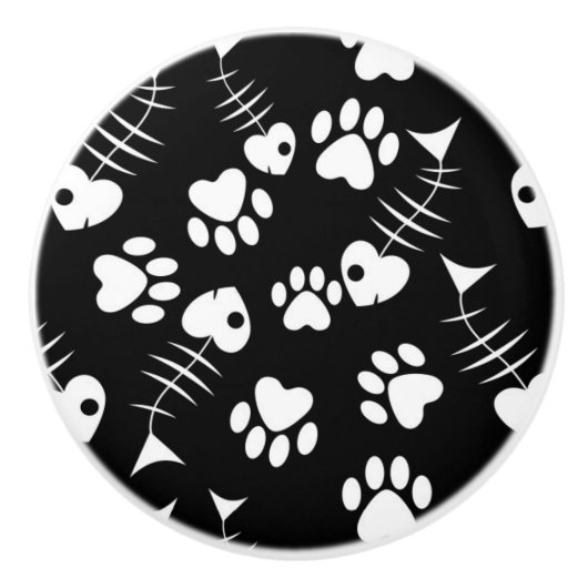 visgraatdruk keramische knop (Voorkant)