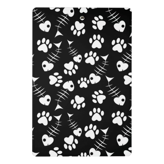 visgraatdruk mini klembord (Achterkant)