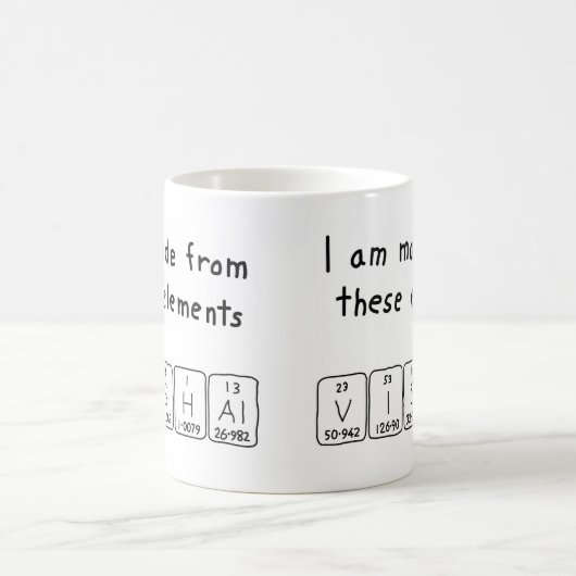 Vishal periodieke lijstnaam mok (Center)