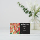 vishandel visitekaartje (Staand voorkant)