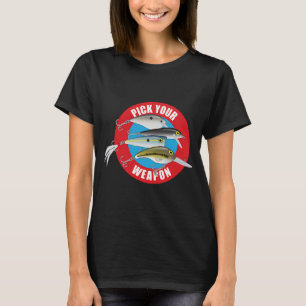 Vishengel, hengelaar, forel, regenboogforel t-shirt