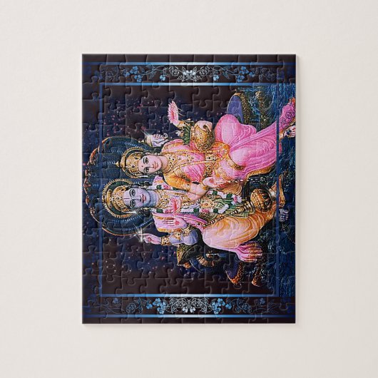 Vishnu et Lakshmi - puzzle (Vertical)
