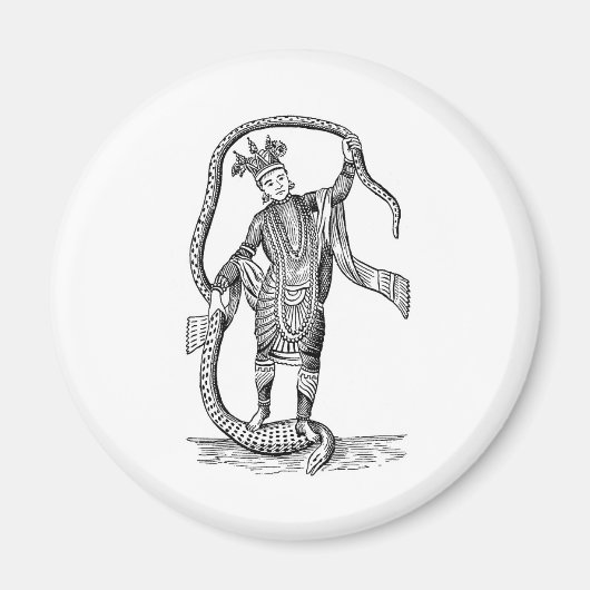 Vishnu in de 8e avatar magneet (Voorkant)