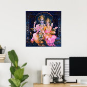 Vishnu & Lakshmi Poster (Thuiskantoor)