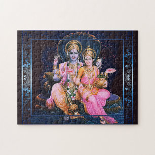 Vishnu & Lakshmi - Puzzle large Legpuzzel