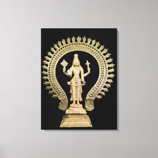 Vishnu, Late Chola Canvas Afdruk (Voorkant)
