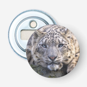 Vishnu Sneeuwluipaard Flesopener Button Flesopener
